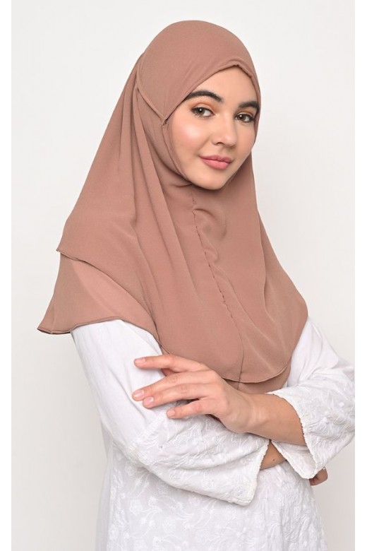 Bergo Alena Hijab Instant Rosybrown